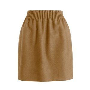 J. CREW Factory Wool Blend Paperbag Skirt Camel